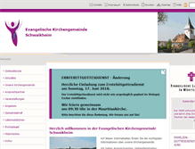 Tablet Screenshot of ev-kirche-schwaikheim.de